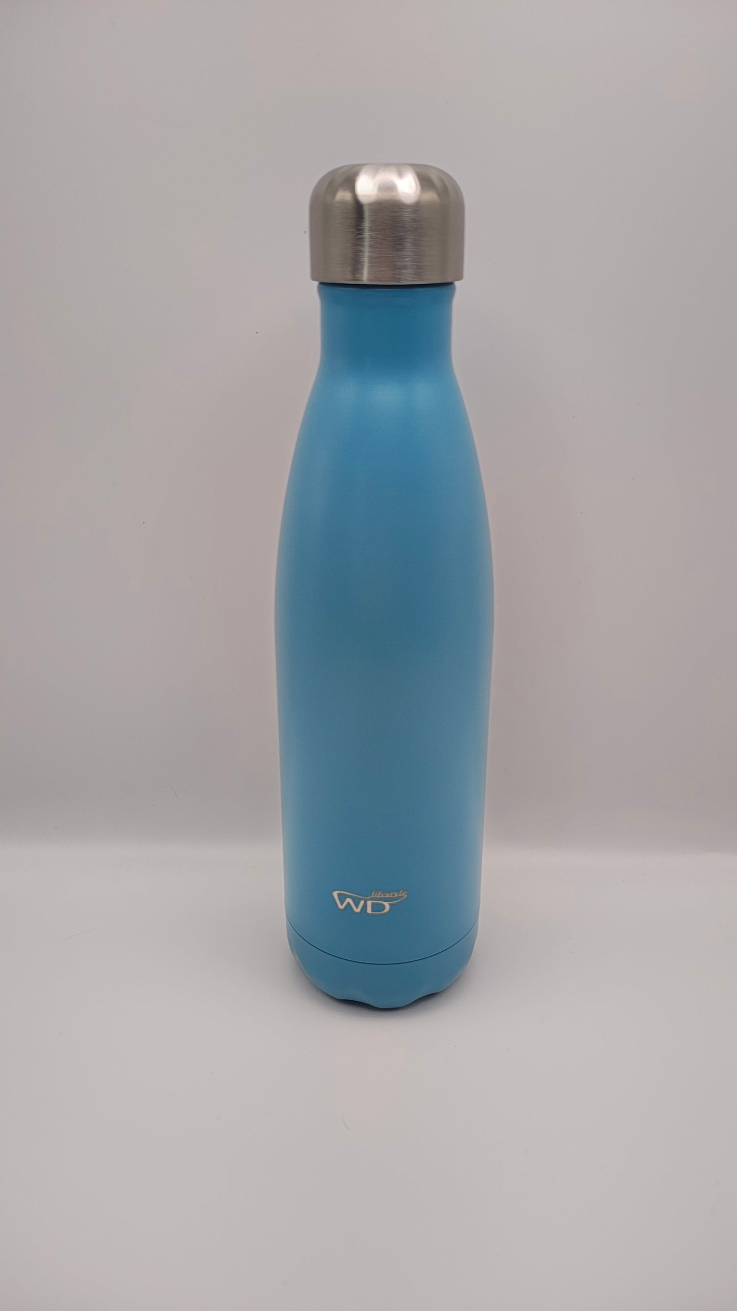 WD Lifestyle Garrafa Térmica Inox 500ml Azul Claro | Frio 24h e Quente 12h