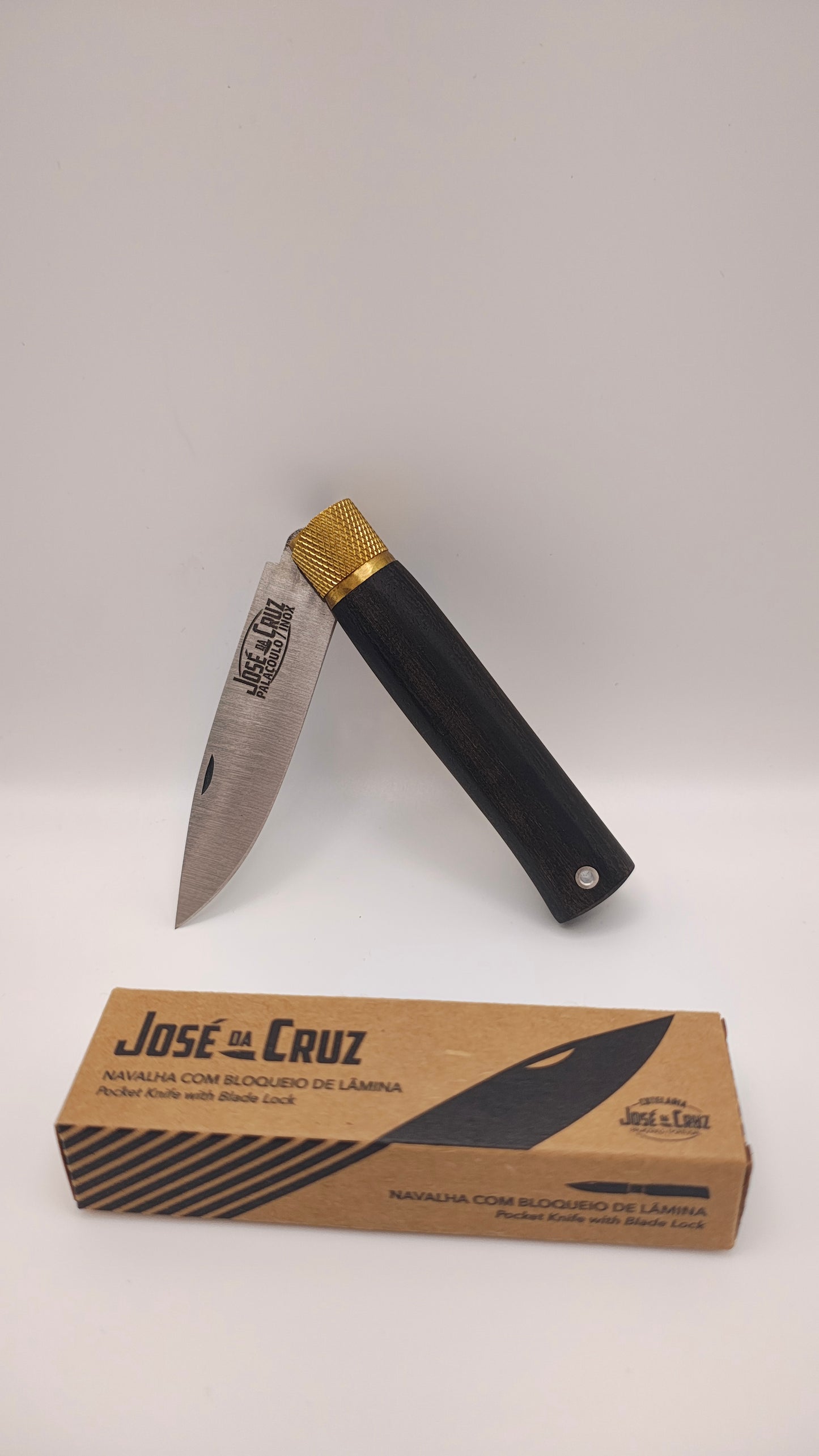 Navalha Inox Merendeira Ébano José da Cruz | Artesanal Portuguesa