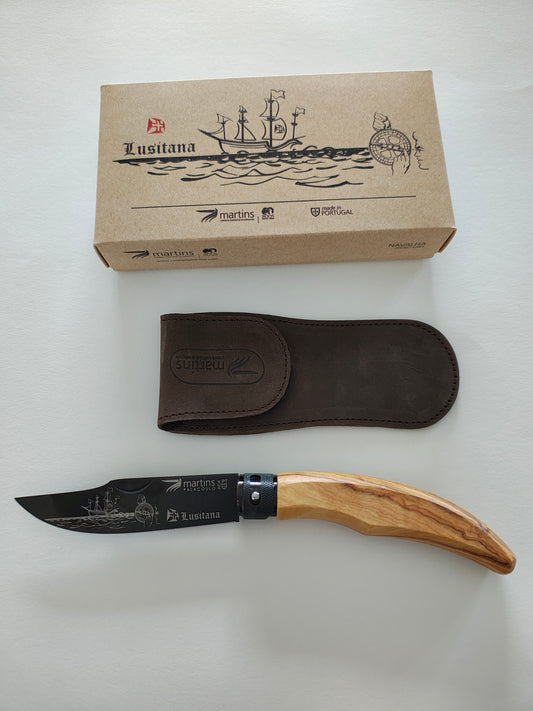 Navalha ellegance lusitana+ bolsa f. titanio Martins