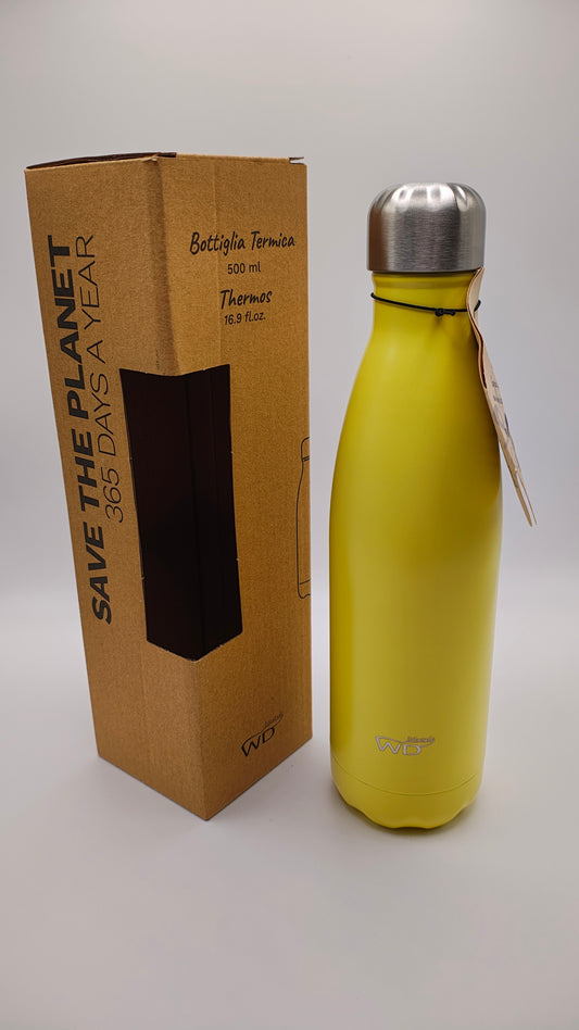 Garrafa Térmica Inox 500ml Banana WD Lifestyle | Frio 24h e Quente 12h