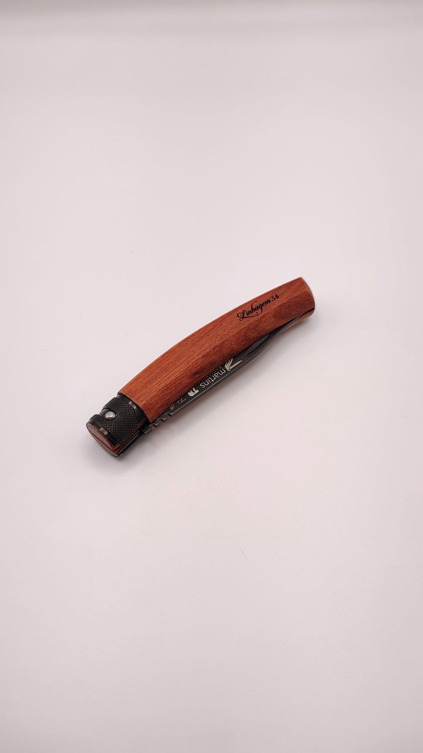 Navalha Martins LINHAGEM 54 – Bubinga & Titânio | Elegância e Tradição Portuguesa