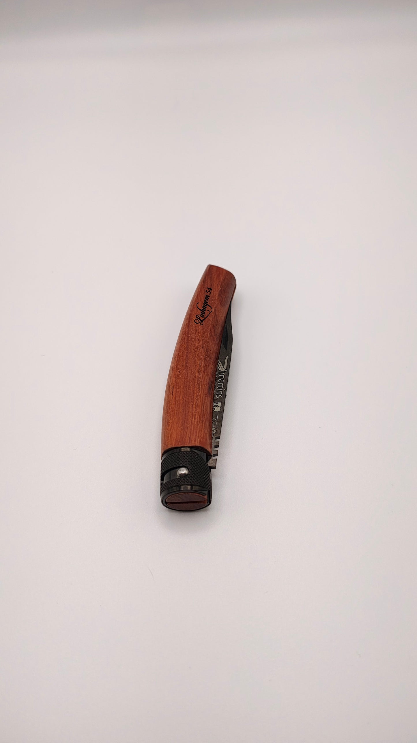Navalha Martins LINHAGEM 54 – Bubinga & Titânio | Elegância e Tradição Portuguesa