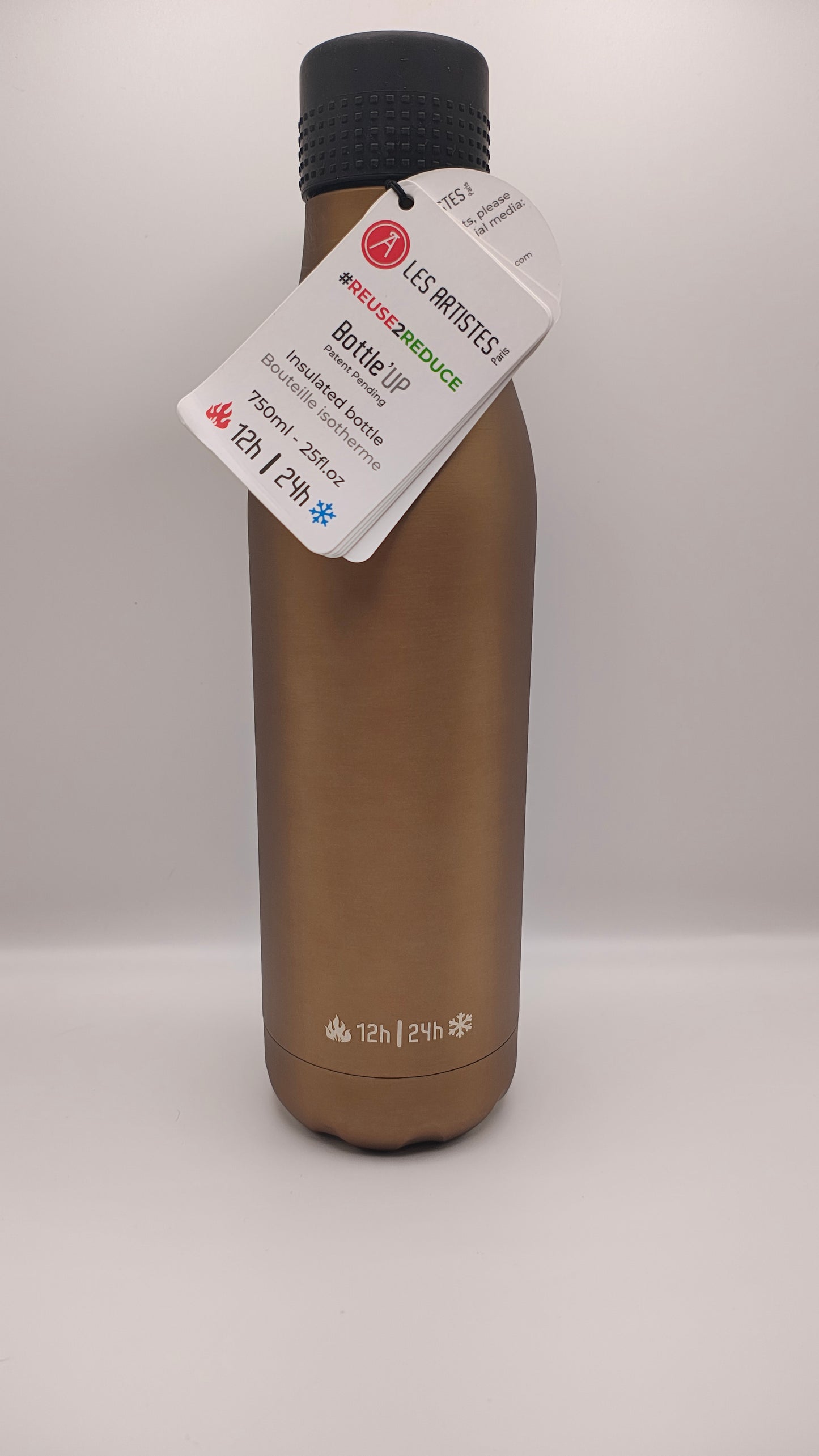 Les Artistes Bottle'Up Garrafa Térmica Inox 750ml Bronze | Frio 24h e Quente 12h