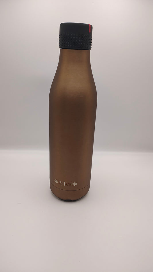 Les Artistes Bottle'Up Garrafa Térmica Inox 750ml Bronze | Frio 24h e Quente 12h