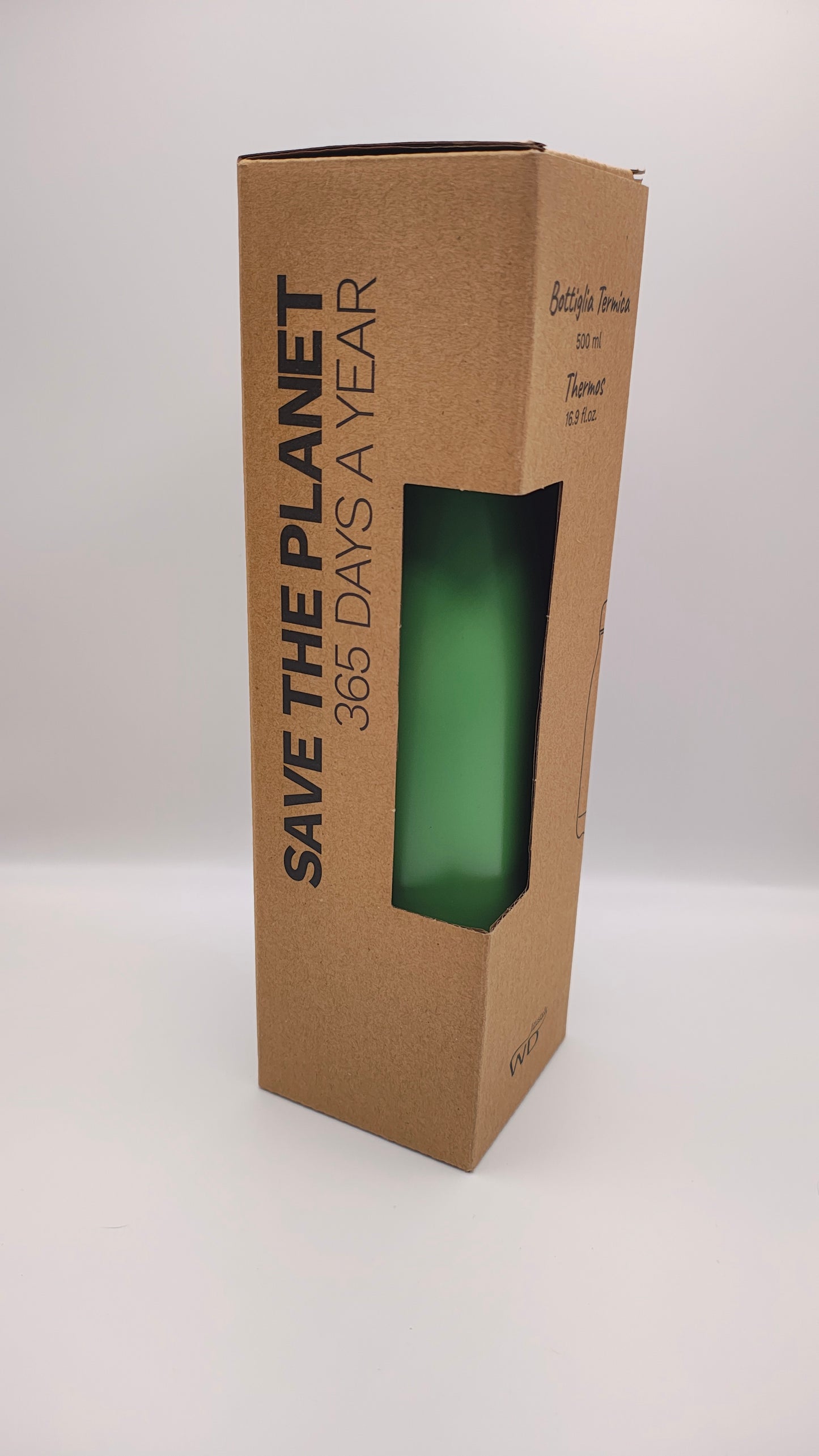 WD Lifestyle Garrafa Térmica Inox 500ml Verde | Frio 24h e Quente 12h