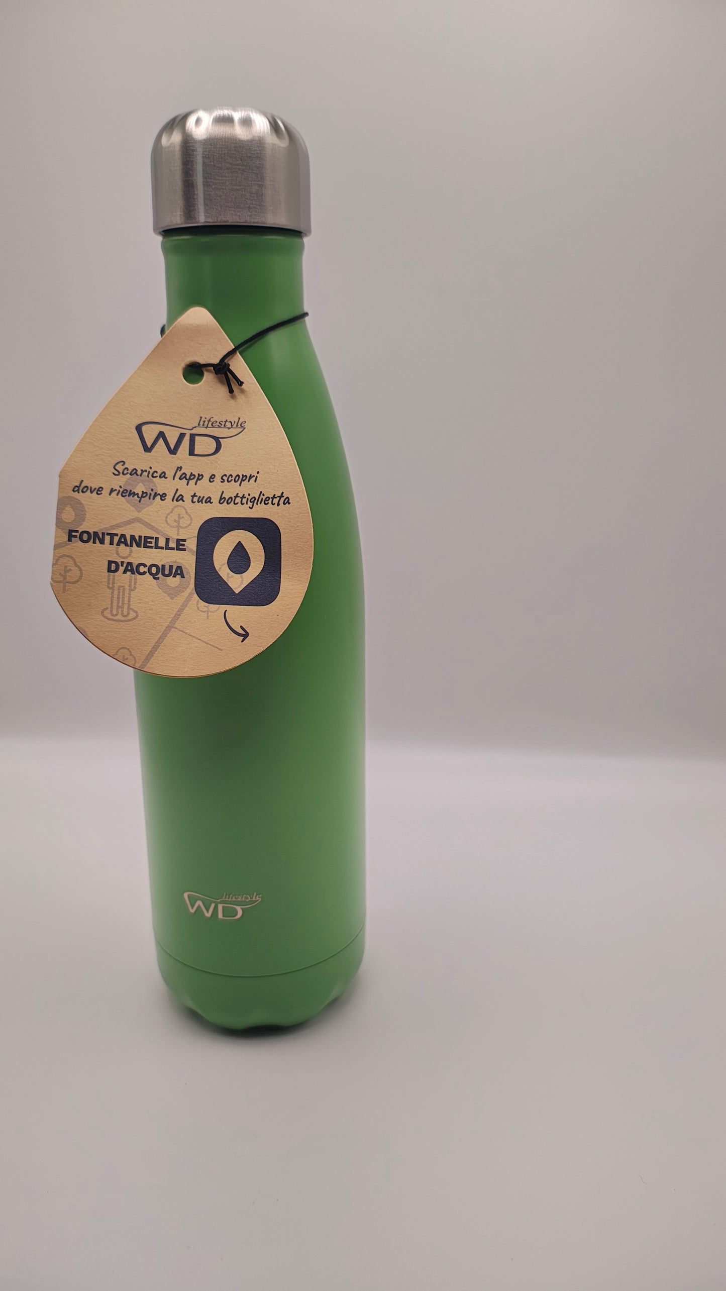WD Lifestyle Garrafa Térmica Inox 500ml Verde | Frio 24h e Quente 12h