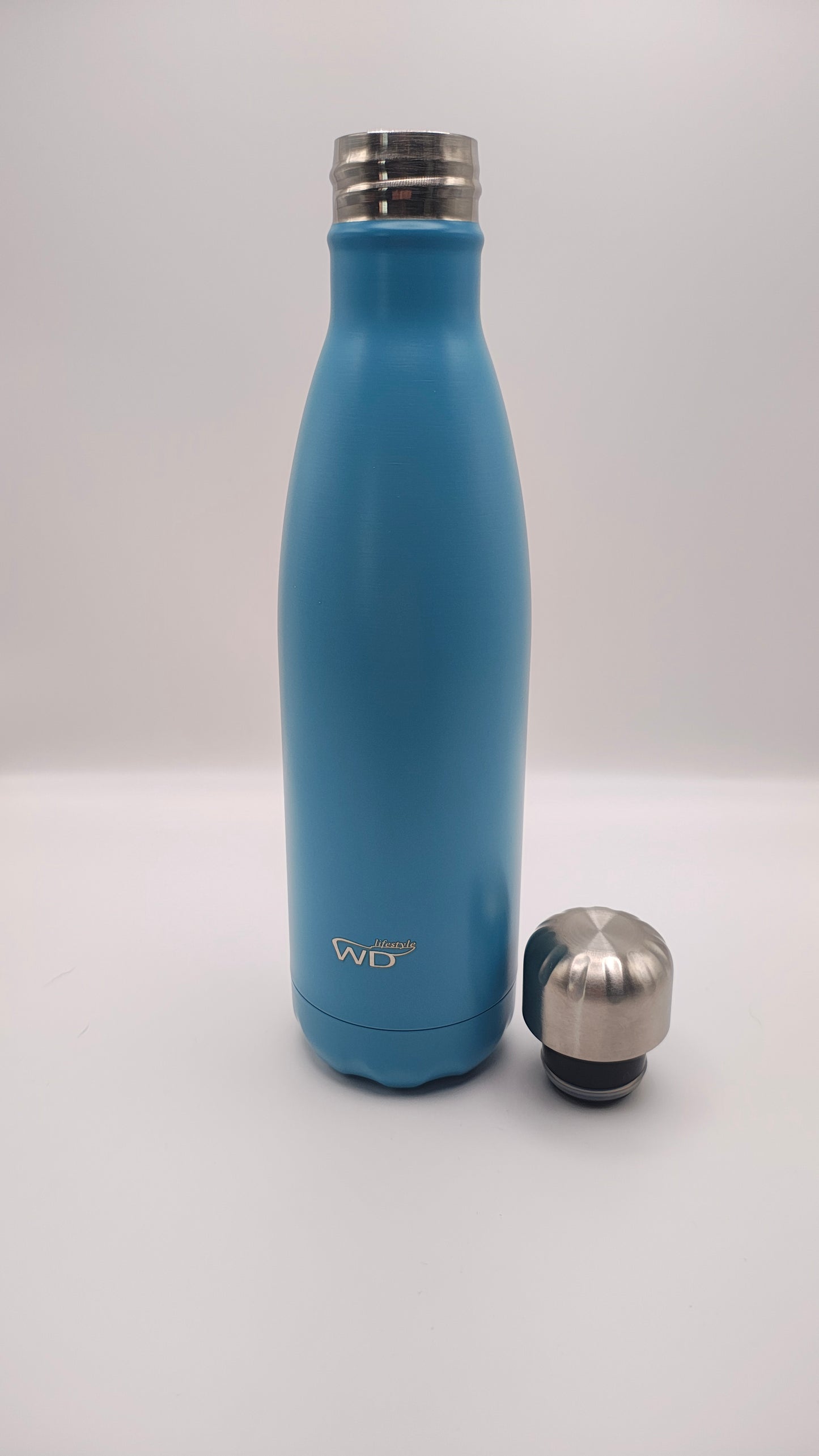 WD Lifestyle Garrafa Térmica Inox 500ml Azul Claro | Frio 24h e Quente 12h
