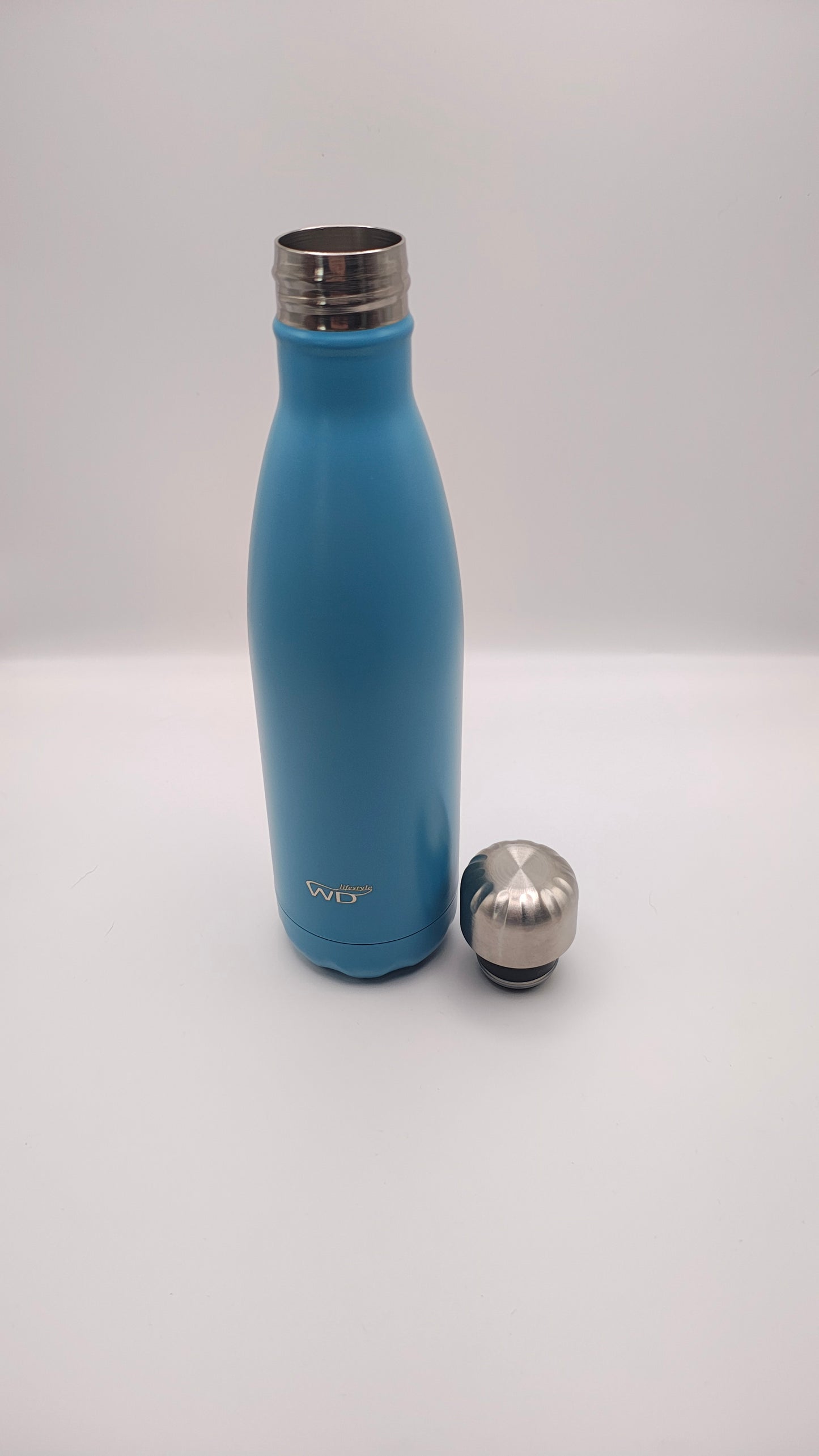WD Lifestyle Garrafa Térmica Inox 500ml Azul Claro | Frio 24h e Quente 12h
