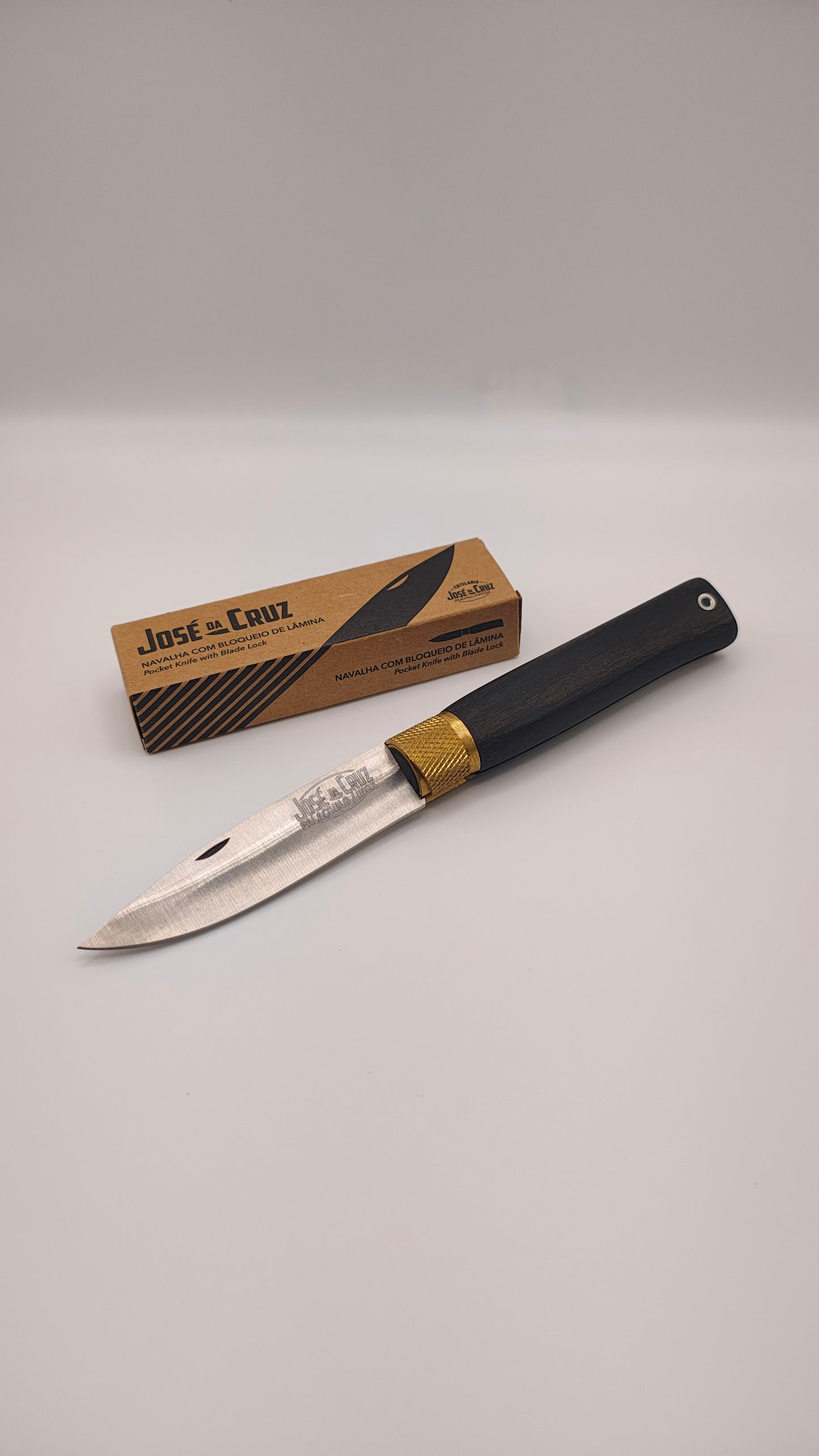 Navalha Inox Merendeira Ébano José da Cruz | Artesanal Portuguesa