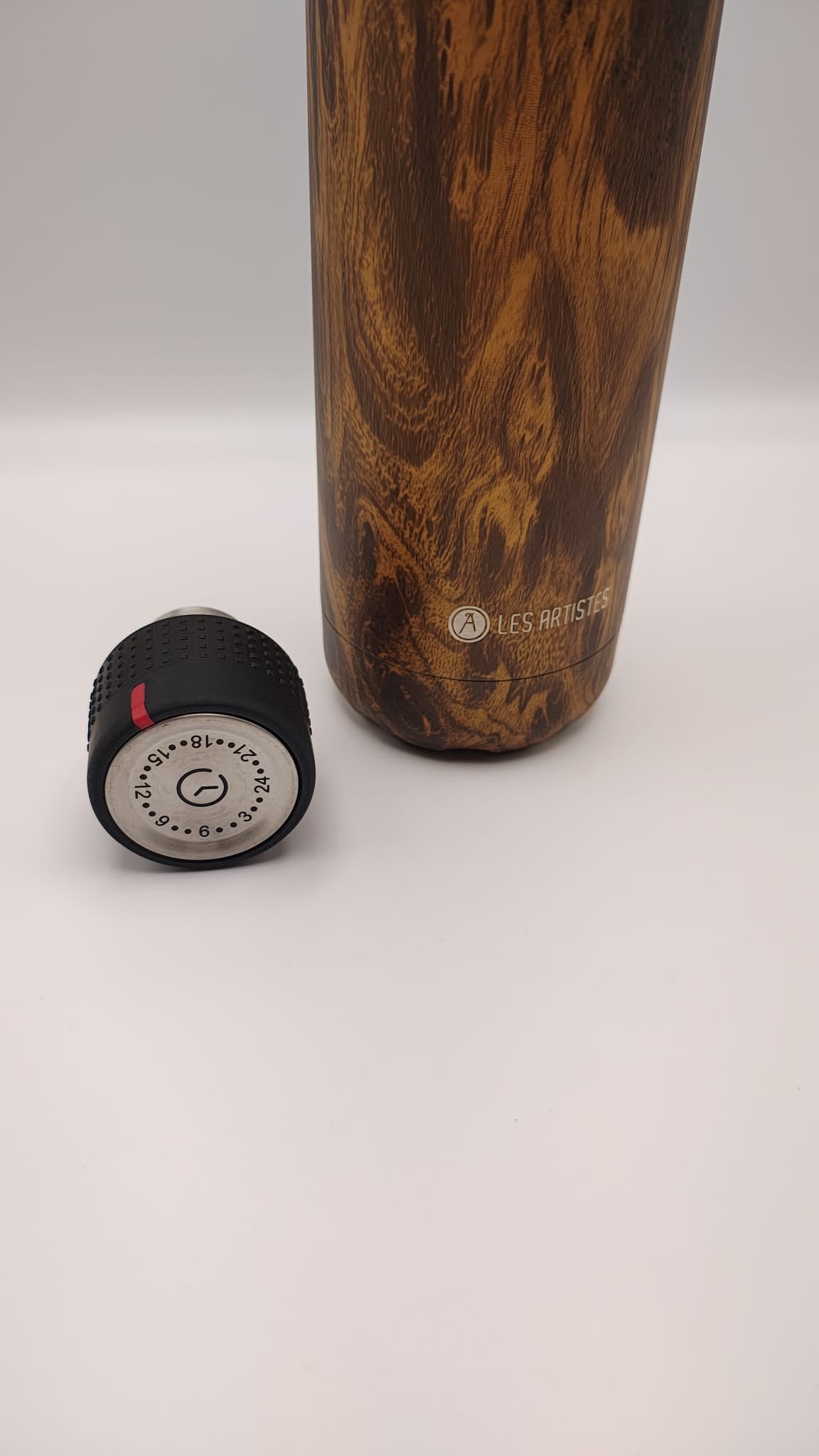 Les Artistes Bottle'Up Garrafa Térmica Inox 750ml Wood | Frio 24h e Quente 12h