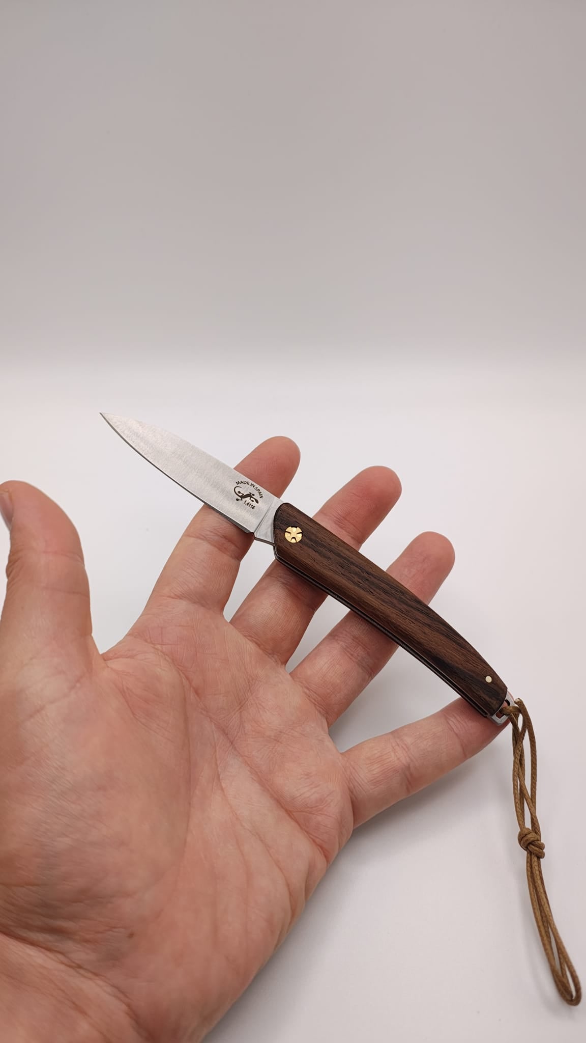 Navalha Salamandra Inox 75mm | Cabo em Pau Santo | Fabricada em Espanha