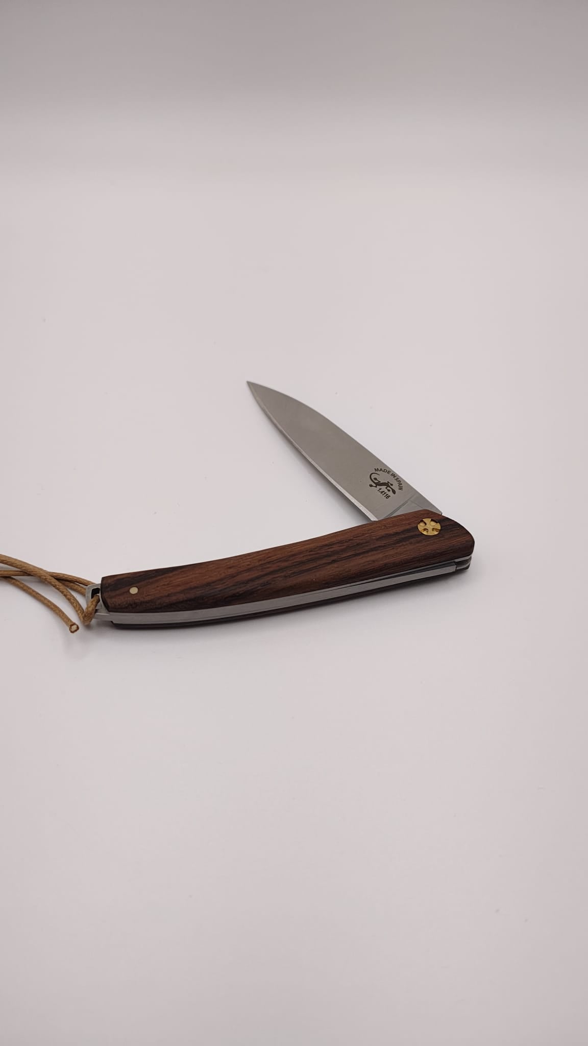 Navalha Salamandra Inox 75mm | Cabo em Pau Santo | Fabricada em Espanha