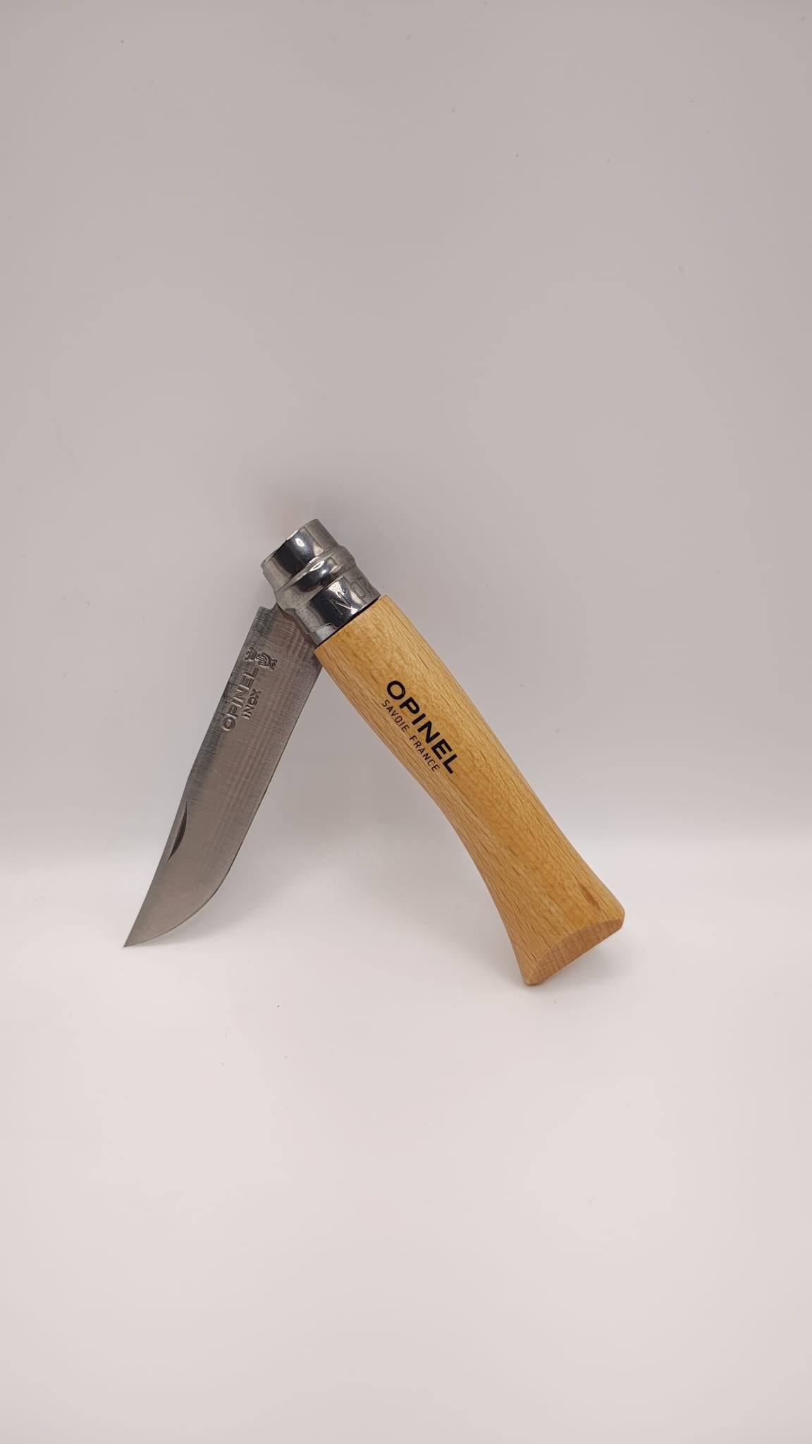 Canivete Opinel N°7 Inox | Aço Sandvik 12C27 | Cabo em Faia