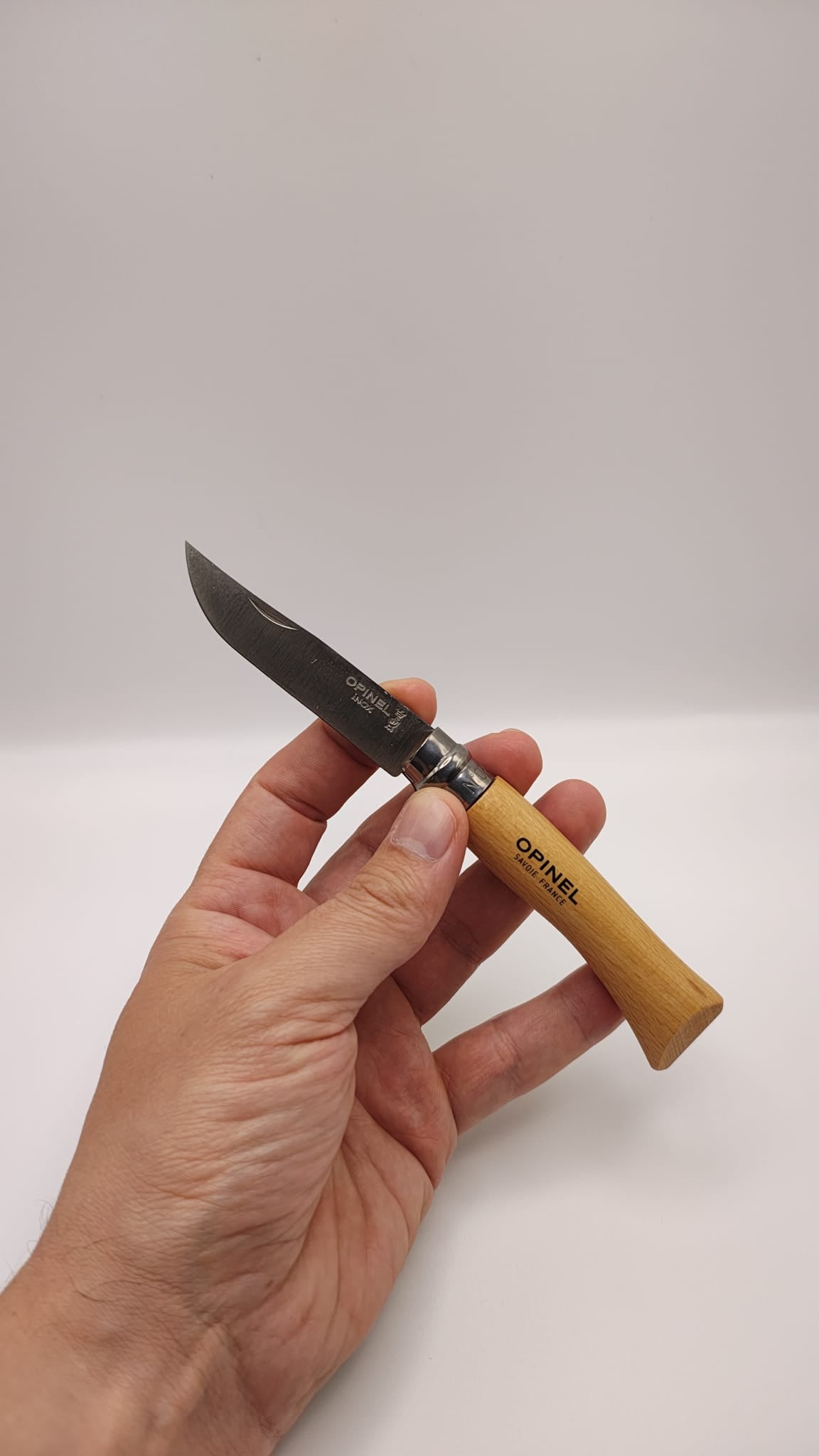 Canivete Opinel N°7 Inox | Aço Sandvik 12C27 | Cabo em Faia