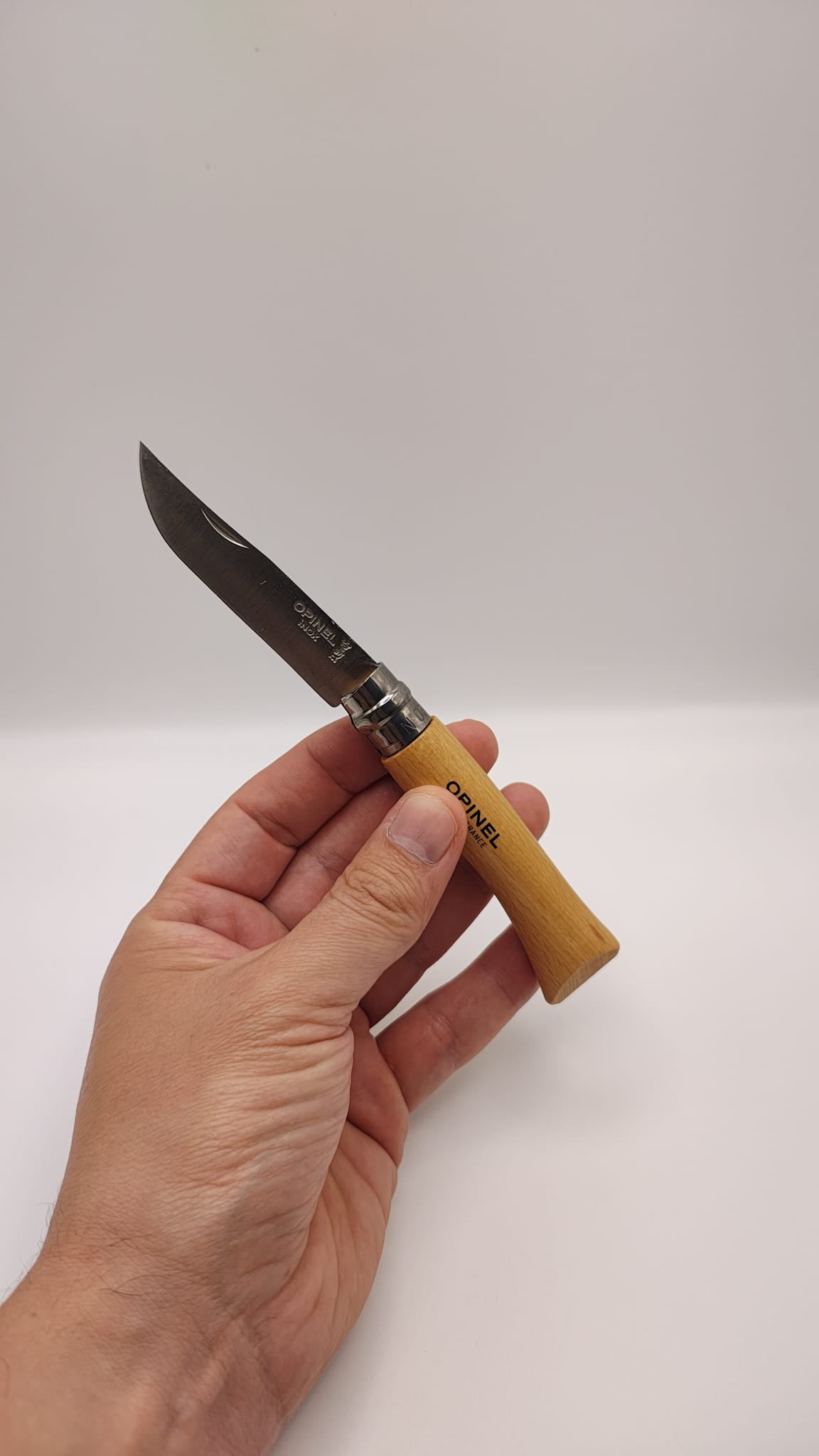 Canivete Opinel N°7 Inox | Aço Sandvik 12C27 | Cabo em Faia