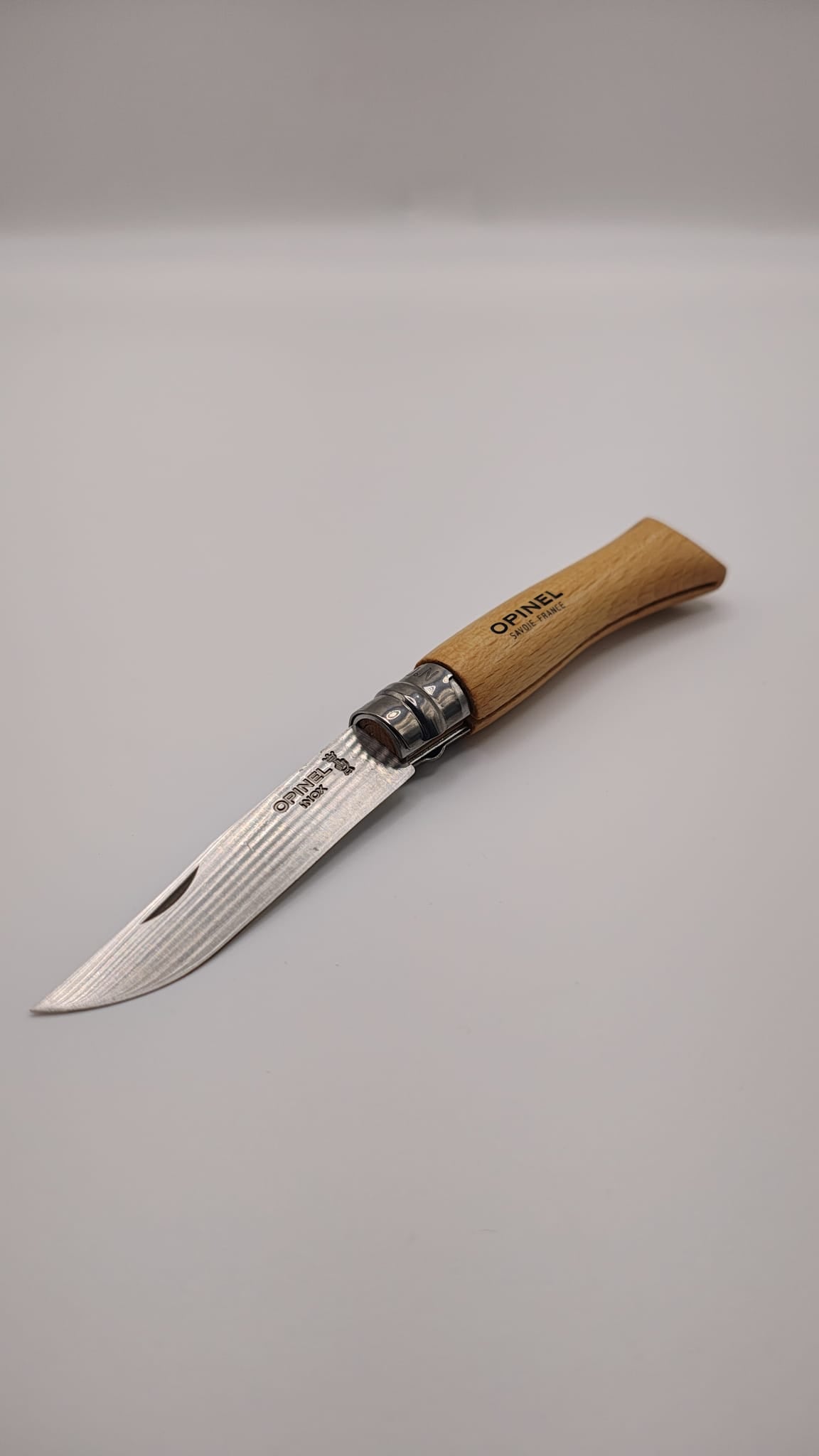 Canivete Opinel N°7 Inox | Aço Sandvik 12C27 | Cabo em Faia
